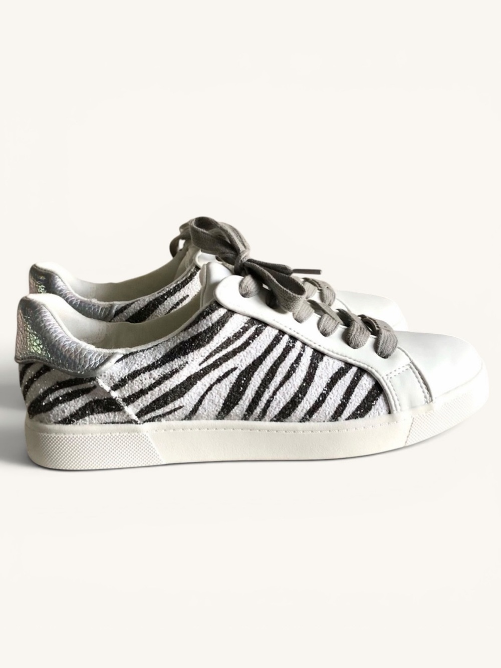 Sam Edelman Circus Devin Zebra Accent Lace Up Sneaker Tennis Shoe size 8 - Picture 10 of 15